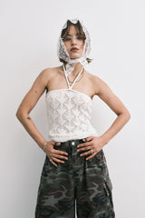 ニットトップ(white)