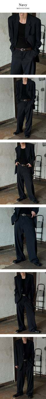 [S/S] Stripe wide slacks(2color)