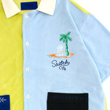 EXOTIC TERRY OPEN COLLAR SHORT-SLEEVE SHIRTS (UNISEX)_SYS0BL02EY