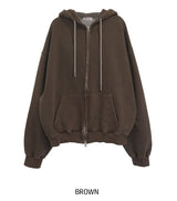 Meti Pigment Overfit Hood Zip-Up