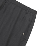 [ULKIN] Asymmetric Stripe Maxi Skirt_Charcoal