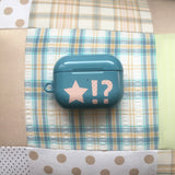 (Copy of) Star Dangdang Dot Mint Sky Blue Glossy AirPods Case