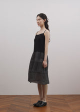 シアープリーツドレス (Black)