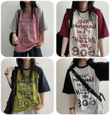 [H&L] LANF Color Coloring Raglan Short-Sleeved T-shirt