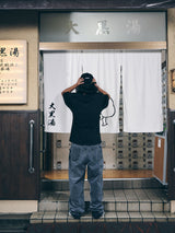 CARPENTER LOOSEFIT DENIM PANTS STONE BLACK