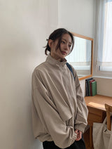 [unisex] PQチェック襟付きウィンドブレーカージャンパー