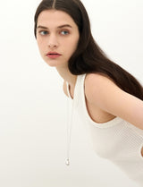 26SS★ Champagne Full Moon Big Bowl Long Necklace
