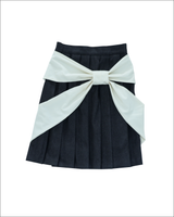 big ribbon skirt(grey×white)