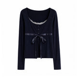 Melina Ribbon Layered Cardigan