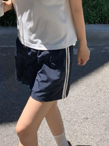 [MADE] Rollton Nylon Lace Banded Waist Short Pants