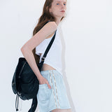 Strap cropped tank white