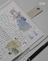 PET Silver Foil Afterimage Star Kiss Cut Tape