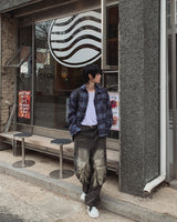 ロクピンタックカーゴデニムパンツ