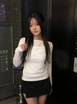 ルウントレーニングスリットキュロットミニスカート