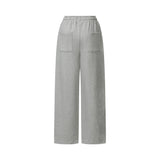 MOEN CROSS LEATHER PATCH SWEAT PANTS UNISEX (2Color)