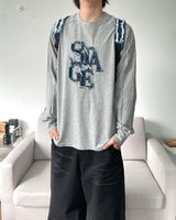 ビンテージパッチ長袖Tシャツ