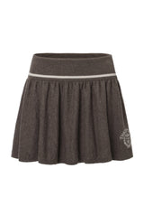 Isabel emblem knit skirt