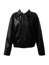 vintage old leather jacket (2color)