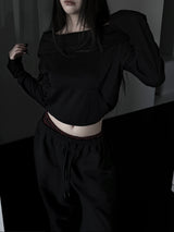 faye off-shoulder hood T (3color)