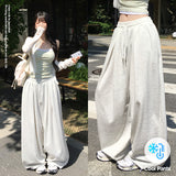 Newpick Patch Pin-Tuck Pants