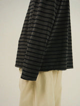 WO Pigment Stripe Long Sleeves