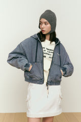 DENIM QUILTING JACKET [BLUE]