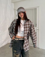 Everyday See-through Overfit Check Shirt