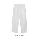 LMN エッセンシャルワンタックバックバンディングクールワイドデニム (2 colors)