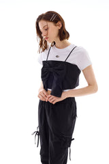 AI RIBBON BUSTIER / BLACK