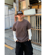 ワッフルレイヤード長袖Tシャツ
