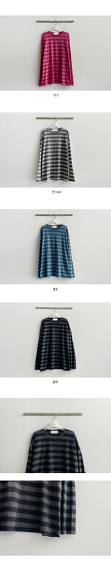 Bellaing Stripe Box Long Sleeve T-shirt
