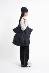 Big leather shoulder tote bag