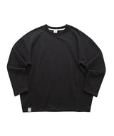 HEAVY-TERRY BALLOON SWEAT BOX TEE (Black)