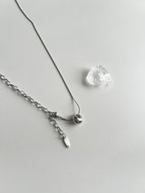 ddo vertical bold donut coin two way long layered necklace