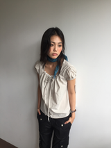 French puff blouse (3color)