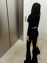 ロングレッグシャーリングシルエットパンツ