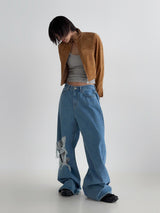 3 TAP Morrie Lace Denim Pants (2color)