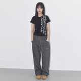 ベイウォッチ クロップTシャツ (BLACK) F25QB103