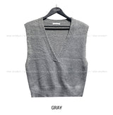 [U-BAISC] Jay Over V-neck Knit Vest