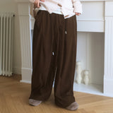 Nelz Corduroy Snap Wide Pants