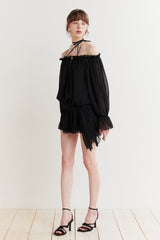 ANGEL HOOK DRESS black