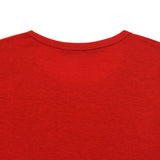 OVERSIZED SILKET SCOOP NECK T-SHIRT RED