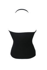 リボンクロップホルタートップ (3color)
