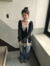 2-Color Signature Flare Denim Pants