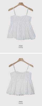 Lovely Pumpkin Sleeveless Blouse (4color) 