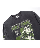 TL Day-1 SP ウォッシュド長袖Tシャツ (ブラック)