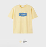 ルックリトルヴィンテージシティレタリングクロップショートスリーブTシャツ