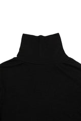 Basic Wool Turtleneck [Black]