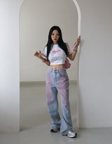 リボンキッチェンクロップショートスリーブTシャツ