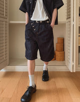 Bion Stitch Bermuda Denim Pants